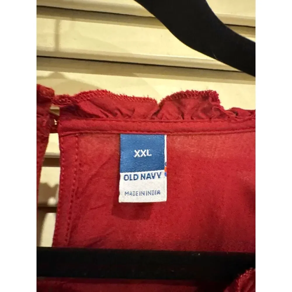 Old Navy Deep Red/Wine Blouse.
Size XXL - Picture 2 of 3